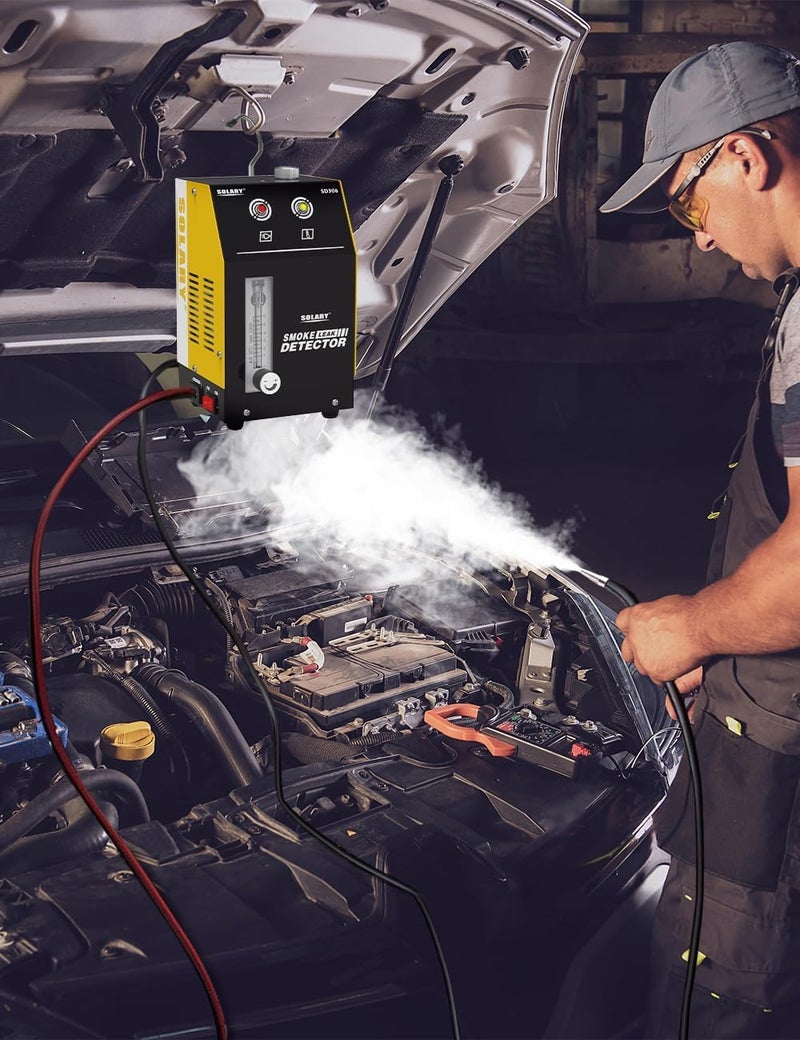 Solary Automotive EVAP Smoke Machine Test - 12V DC Vacuum Smoke Leak Detector with Built-in Air Pump - Image 2